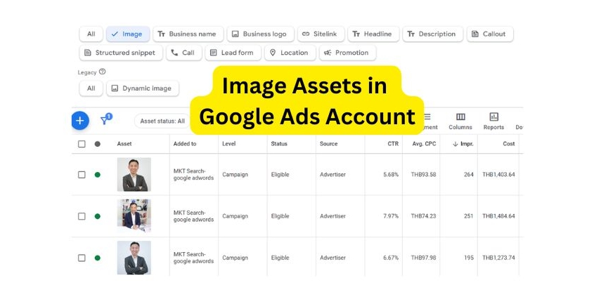 วิธีเพิ่มรูปภาพในโฆษณา Google Search Ads